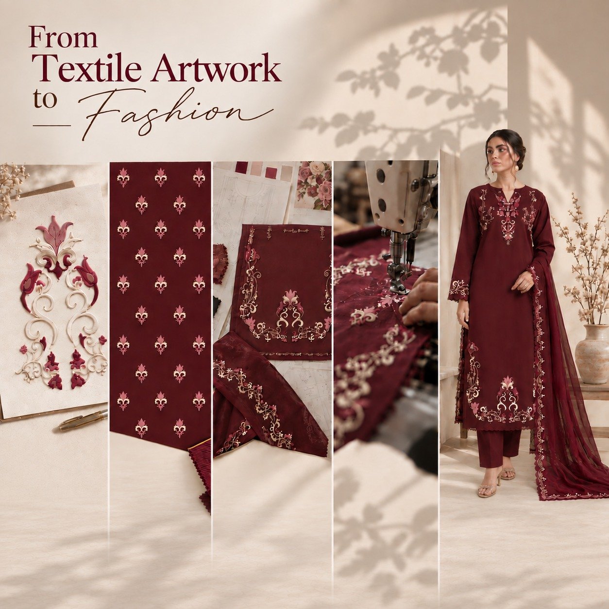 From textile artwork to fashion